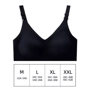 Women'S Seamless Bras Ladies Thin Style Jelly Color Soft Breastfeeding Bra - Picture 1 of 19