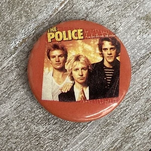 Vintage 1983 The Police Pinback Button Pin Badge 1.25" Music Band Sting - Picture 1 of 4