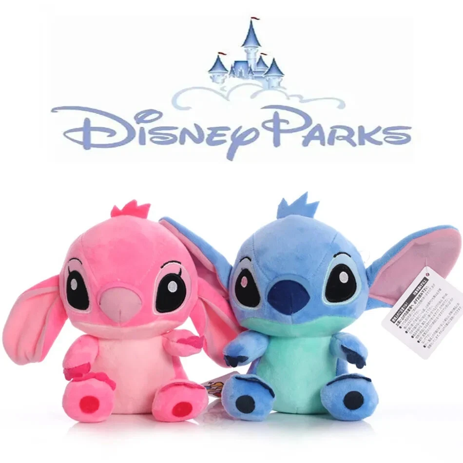 Disney Stitch and Angel Muñecas de Peluche Azul Rosa Lilo Juguete Lote 2 Animales de Peluche Foto 1 de 4