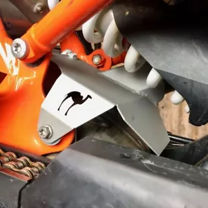 Husky 901 shock heat shield Camel ADV Matte Black - Picture 1 of 2