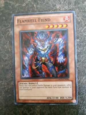 Flamvell Poun Pyro Effect YuGiOh Card DREV-EN094 - Image 1 of 2