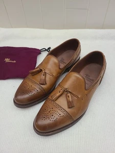 Allen Edmonds braun Jermyn Quaste Halbschuhe elegante Schuhe Herren 10 D Brogue Kappe Zehe - Bild 1 von 11