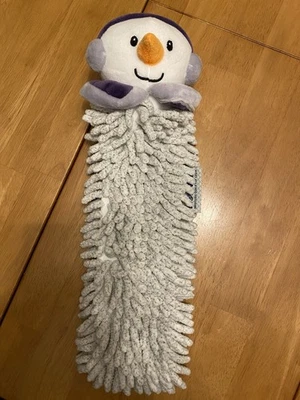 Полотенце для рук снеговика Norwegianx Pet to Dry серое праздничное для детей микрофибра - Изображение 1 из 2