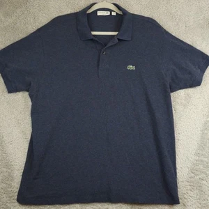 Lacoste Navy Short Sleeve Polo Cotton Women's XXL Golf Preppy Tennis - Picture 1 of 7