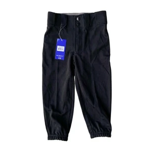 Mizuno : NEW Youth Softball Pants Black Elastic Cuff Belt Loops : YS Small - Picture 1 of 4