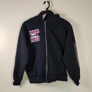 MGK Machine Gun Kelly Mainstream Sellout Tour 2022 Black Zipper Hoodie Jacket S - Picture 1 of 9