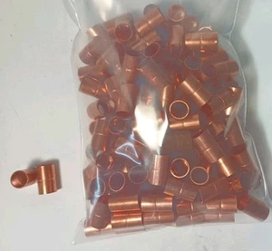 145 Pcs Copper Coupling, C x C Connector with Tube Stop, 3/8" Nominal Size - Picture 1 of 1