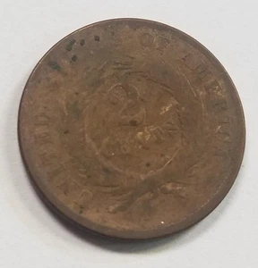 1866 2 cent | Two Cent Piece | Copper | Philadelphia - Picture 1 of 3