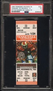 Peyton Manning 282 Yards/3 Td - PSA Ticket 1996 NCAA Tennessee Arkansas PSA 5 - Bild 1 von 1