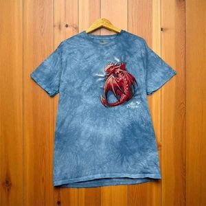 The Mountain Herren T-Shirt blau Age of Dragons Grafik Gr. M Wyrmling  - Bild 1 von 8