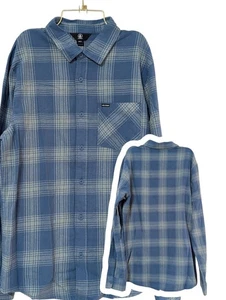 Volcom Loreno Plaid Long Sleeve Flannel MENS Shirt Size 2XL - Picture 1 of 6