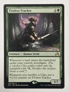 MTG Tireless Tracker - Shadows over Innistrad - Rare - Magic the Gathering - Picture 1 of 2