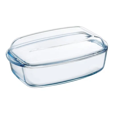 Cocotte rectangulaire Essentials 37 x 22 cm verre  37x22 cm - Photo 1/2