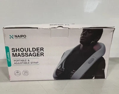 NAIPO OCUDDLE™ MASAJEADOR DE HOMBROS CON CALOR AJUSTABLE Y CORREAS Foto 1 de 4
