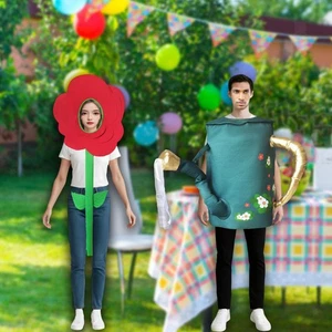 Costume d'arrosoir et de fleur pour couples Halloween pour événements - Picture 1 of 7