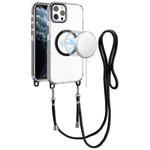 For iPhone 11 Pro Max Case Long Matching Lanyard Magnetic Circle +Tempered Glass - Picture 1 of 4
