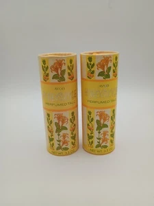 Lot Of 2 Vintage AVON Honeysuckle Perfumed Body Talc Powder 3.5 oz - Picture 1 of 11
