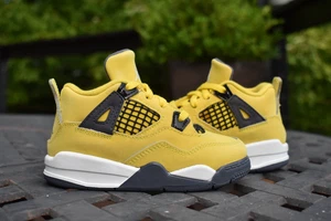 Nike Air Jordan 4 Retro TD 'Lightning' 2021 BQ7670-700 niño pequeño talla 8C - Imagen 1 de 10