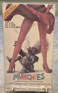 Munchies (VHS 1987 MGM) Roger Corman Harvey Loni Anderson Charles Stratton Cult - Picture 1 of 2