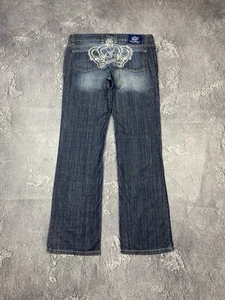 Y2K 00s Victoria Beckham Rock Republic Big Crown Logo Glamour Streetwear - Picture 1 of 11