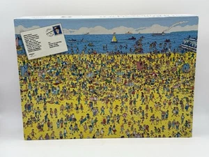 Rompecabezas vintage WHERE’S WALDO On The Beach COMPLETO para niños 1989 100 un. - Imagen 1 de 13