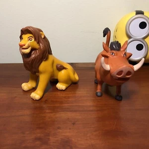 Disney The Lion King Collectible Pumba And Simba Mattel PVC Figures 1994 Vintage - Picture 1 of 11