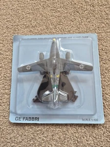 ATLAS GE FABBRI 1:100 MESSERSCHMITT ME 262 SCHWALBE DIECAST AIRCRAFT PLANE MODEL - Picture 1 of 5