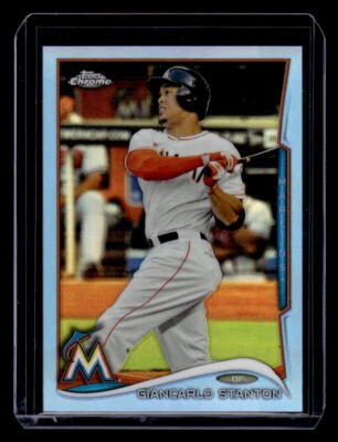2014 Topps Chrome #173 Giancarlo Stanton Blue Refractor - Image 1 of 2