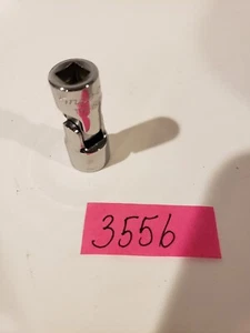 SNAP ON TMUS121A 3/8" 1/4" DRIVE 6 POINT SWIVEL SOCKET SHALLOW - Picture 1 of 5