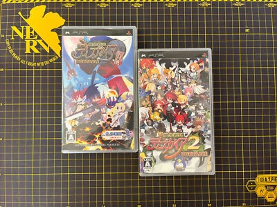 Lot 2 Disgaea 1 & 2 PlayStation Portable PSP Japan Import Complete READ - Image 1 of 4