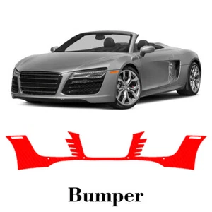 Front bumper PreCut PPF Paint Protection Film For Audi R8 V8 2008-2012 - Picture 1 of 6