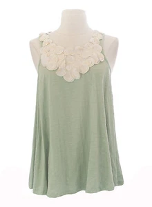 TOPSHOP Women`s Mint Green U-Neck Detailed Sleeveless Top 04A04A US Sz 6 NWT $60 - Picture 1 of 1