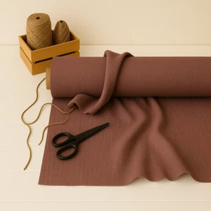 Deep Taupe Cotton-Linen Fabric by the Yard – Apparel, Upholstery & DIY Projects - Picture 1 of 10