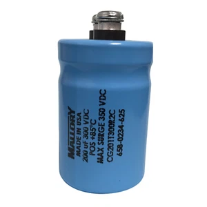 200mfd 300vdc Mallory CG201T300R2C Electrolytic CG Series 200uf microfared - Picture 1 of 2