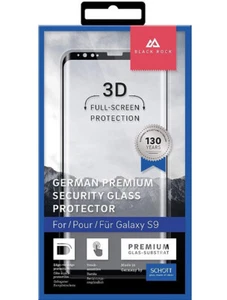 Black Rock Samsung Galaxy S9 Full Screen Display Schutzglas 9H Glas Hartglas B78 - Bild 1 von 2