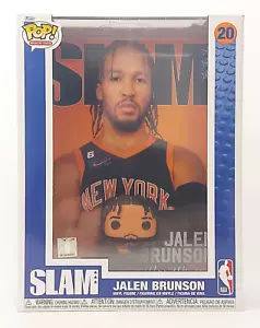 Funko Pop ! NBA - Jalen Brunson #20 - Couverture NBA Slam | Couverture de magazine | Voûté ! - Photo 1 sur 20