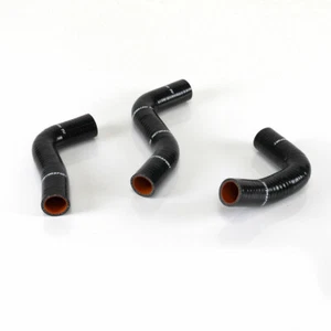 MANGUERAS DE AGUA RADIADOR SUPERIOR INFERIOR DE SILICONA M2 MAZDA MIATA MX5 MK1 1.6 NEGRAS Y3622 - Imagen 1 de 1