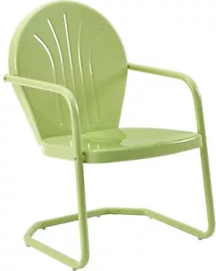 Griffith Outdoor Chair, Retro Metal Patio Chairs for Dining, Porch - Picture 1 of 7