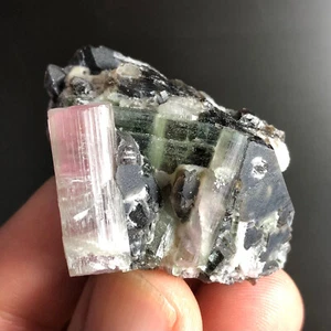 38 Grams Very Unique Quality Tourmaline with Quartz Specimen @ Afghan - Picture 1 of 4