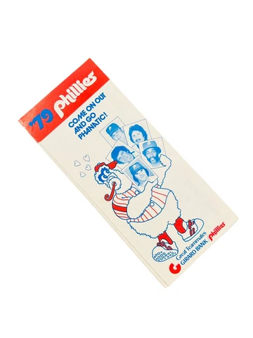 PHILADELPHIA PHILLIES VINTAGE 1979 PHANATIC TICKET PROMOTIONAL BROCHURE  NEW! Cover