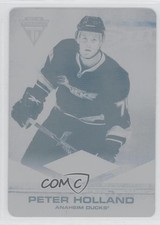 2011-12 Panini Titanium Printing Plate Cyan 1/1 Peter Holland #112 Rookie RC 0c3