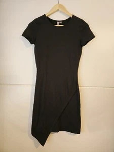 ASOS Black Short Sleeved T Shirt Mini Dress - UK Size 8 - Picture 1 of 5