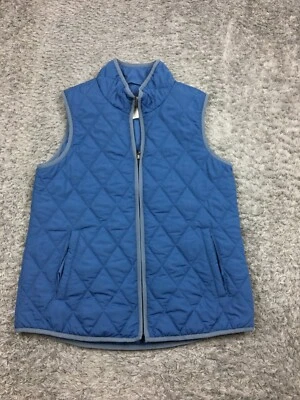 Chaqueta Chaleco Coldwater Creek Mujer Talla XS Extra Pequeña Azul Acolchada Embalable Foto 1 de 4