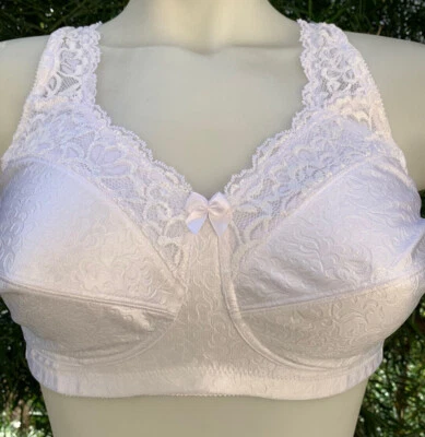 NUEVO CON ETIQUETAS-Amoena "Annabell" #2126 Sujetador de mastectomía con bolsillos sin cables-suave, bonito, cómodo Foto 1 de 3