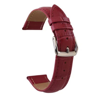 Men Woman Unisex Calfskin Leather Watchstrap Band Watch Strap Bracelet 10-24mm - Image 1 of 4