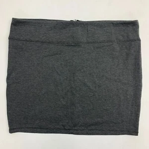 Xhilaration Mini Short Skirt Women's XXL 2XL Heather Gray Knit Polyester Blend - Picture 1 of 6