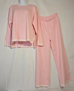 Gr. XS Damen Strick Pullover Hose Outfit, 2 Teiler Hellrosa Langarm Neu - Bild 1 von 10