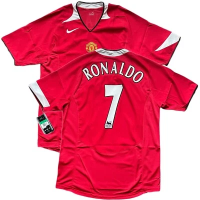 2004/06 Manchester United Home Jersey #7 Ronaldo XL Nike futebol CR7 NOVO - Imagem 1 de 4