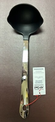 All-Clad Stainless Steel 6 oz. Round  Ladle, Black Silver Brand New With Tags - Image 1 of 4