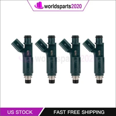 4 Fuel Injectors for Toyota For Corolla Chevrolet Prizm 1.8L 1998-99 23250-22010 - Изображение 1 из 4